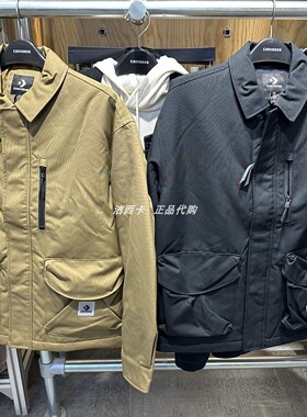 正品Converse匡威 男工装大口袋翻领夹棉服外套10025264-A02-A03