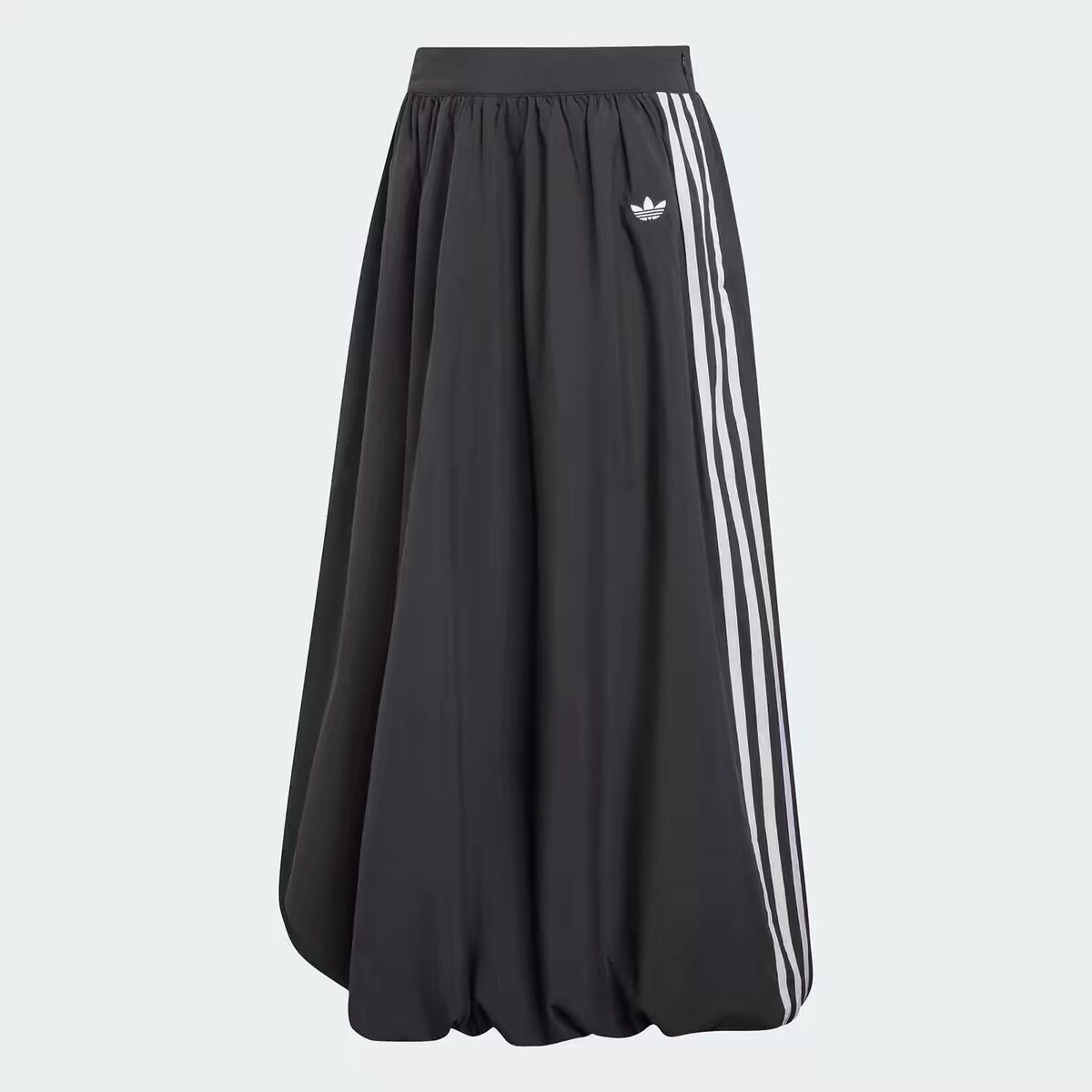 Adidas三叶草26年春女子中长款蓬松运动半身裙花苞裙KE3441KC8088