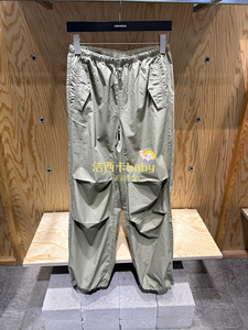 正品匡威Converse 女子卡其色降落伞兵梭织休闲长裤10026399-A03