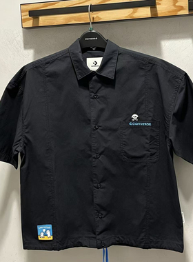 正品匡威ConversexMATSUI联名小狗刺绣男短袖衬衫MCK179-023-J3W