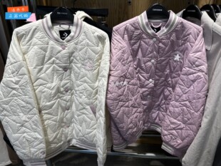 Converse匡威 女子夹棉棒球服logo刺绣外套10025223-A03-A04