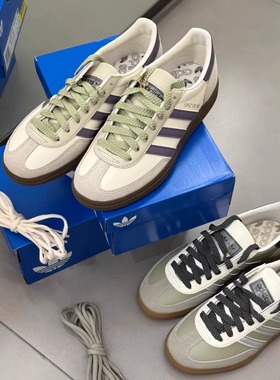 Adidas三叶草HANDBALLSPEZIAL男女低帮复古运动板鞋JR4499 JR4498