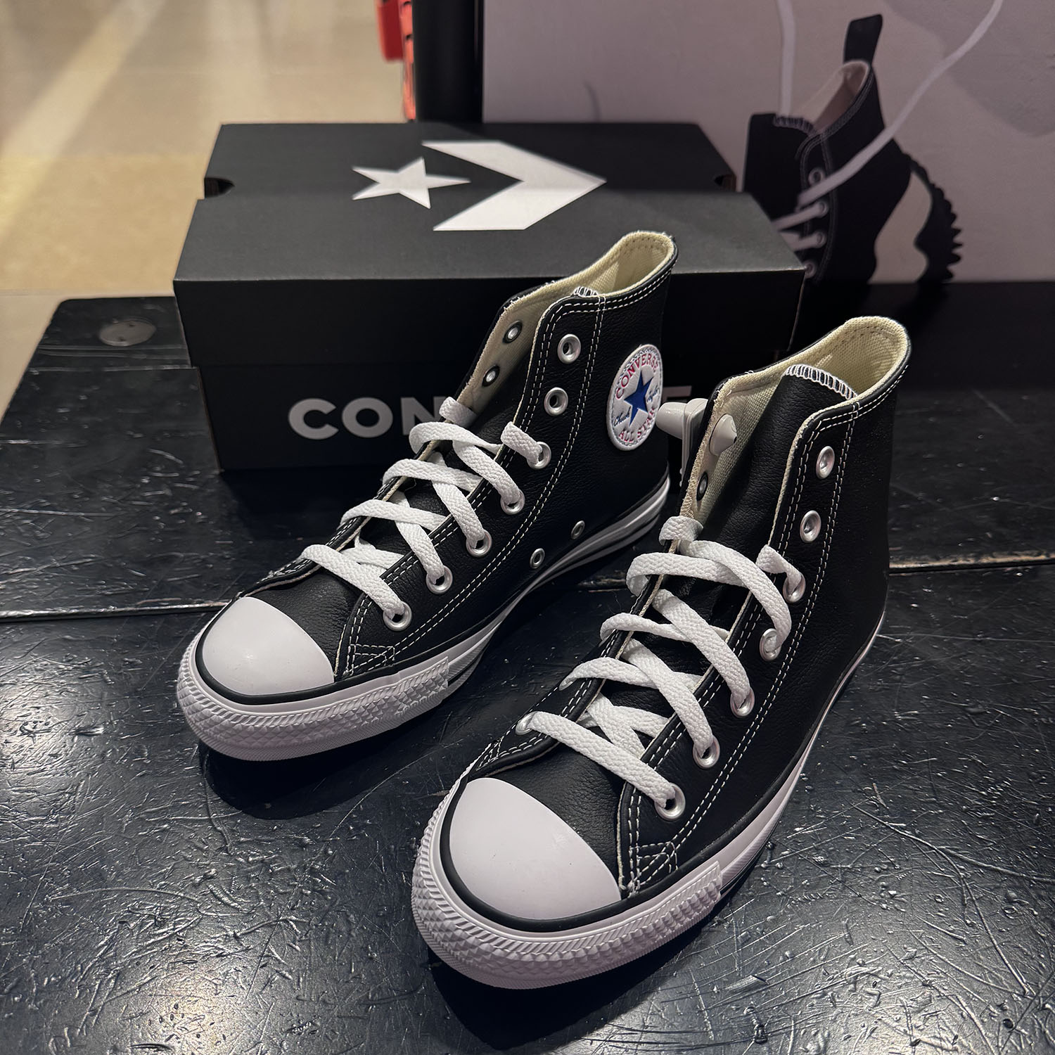 CONVERSE匡威All Star经典皮质男女132169C高帮休闲板鞋132170C