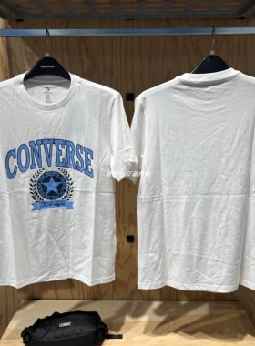 正品匡威 男子休闲美式学院纯棉透气圆领短袖T恤10025275-A03-A02