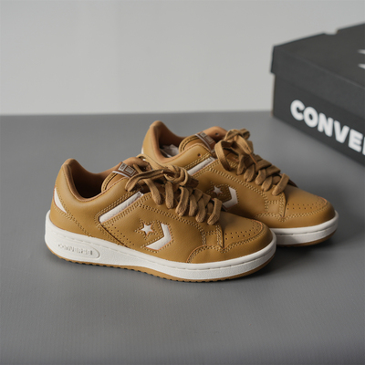 CONVERSE匡威Weapon男女棕色牛皮革复古星箭标休闲运动鞋A10343c