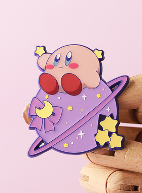 FooLii孚狸自制星之卡比星球珠光夜光金属徽章现货卡通周边pins