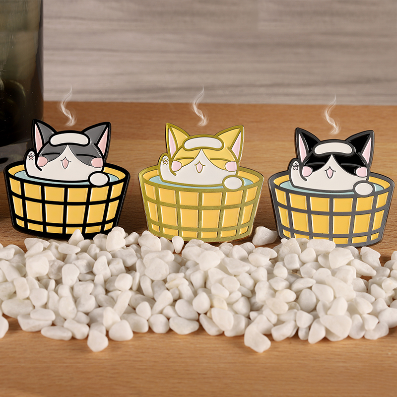 FOOLII大橘英短起司冬季金属徽章