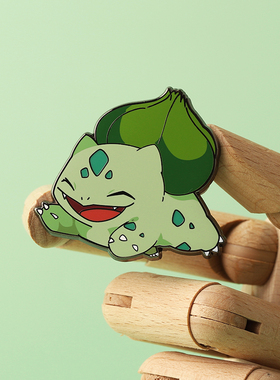 FooLii孚狸宝可梦妙蛙种子金属徽章原创设计神奇宝贝pins蒜头王八