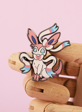 FooLii孚狸自制宝可梦仙子伊布金属徽章原创设计神奇宝贝pins可爱