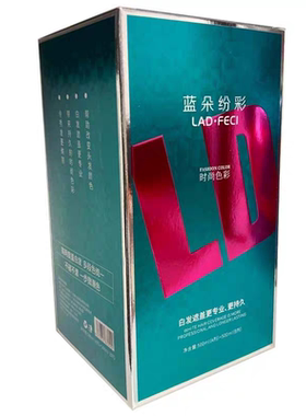 蓝朵纷彩染发膏无氨芳香无味遮盖白发发廊款大盒500ml*2