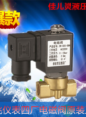 余姚仪表四厂2W-160-10N/15N/20N/25N/35N/40N/50N系列塑封电磁阀