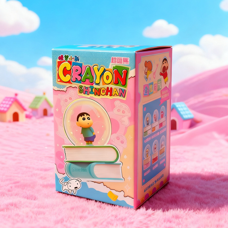 正版蜡笔小新童话奇缘水晶球家居