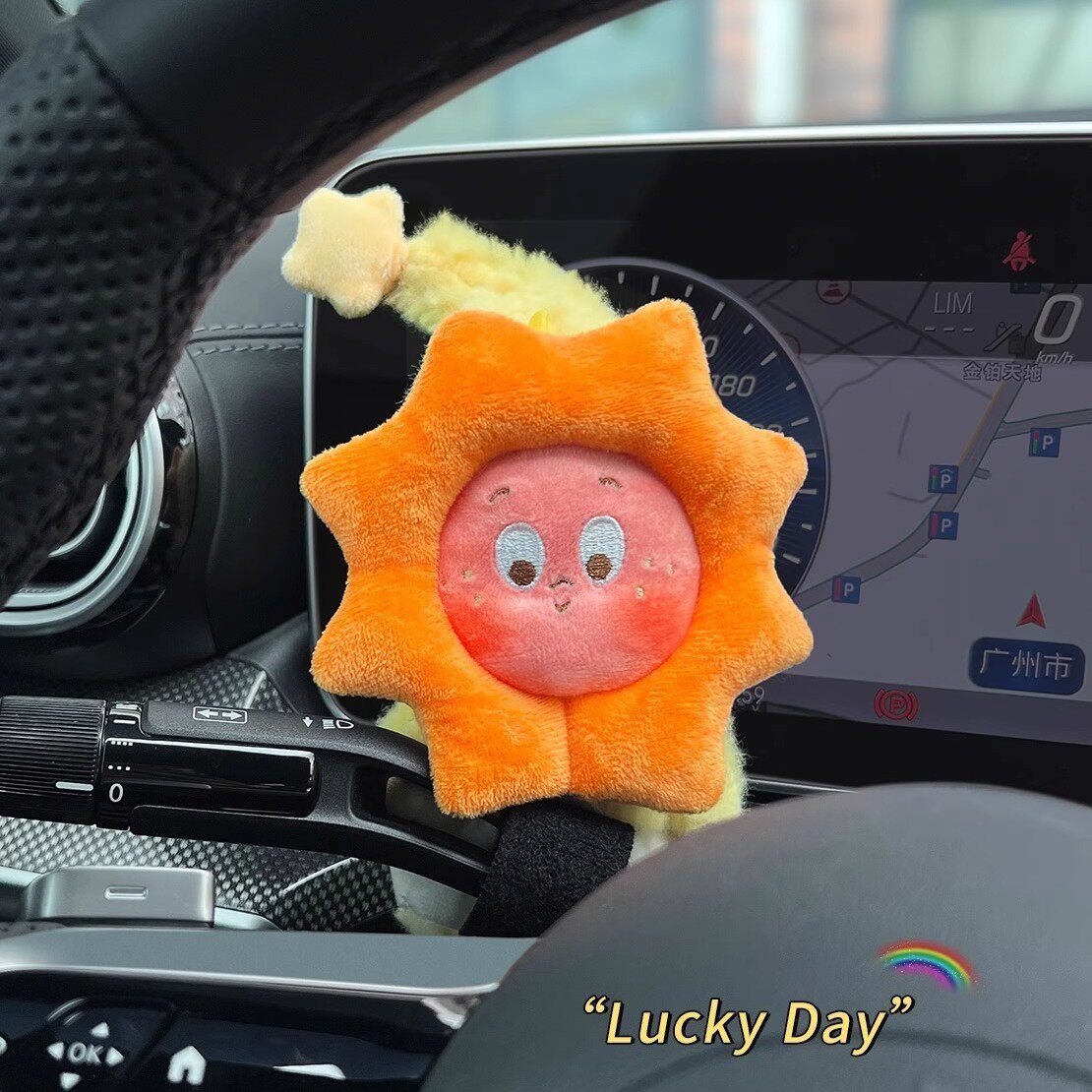 星星人车载怀挡装饰档把摆件高级感可爱雨刮器装饰公仔转向灯玩偶