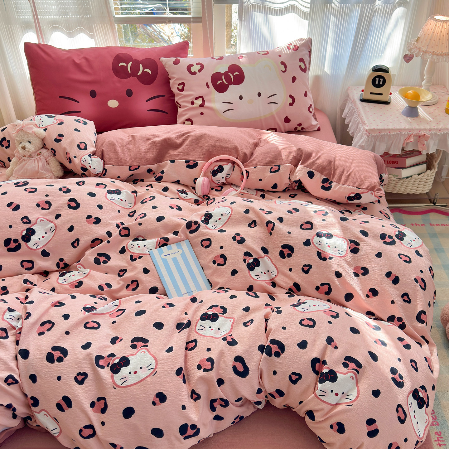 2026新款云感皱皱纱小清新印花数码小红书爆款四件套学生宿舍三件,床上用品,床品套件/四件套/多件套,淘宝优惠券,粉丝福利购,淘宝优惠卷