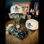 SAILOR JOHNNY美式 复古迷彩陆战队卡通刺绣卡车帽子男女大头围