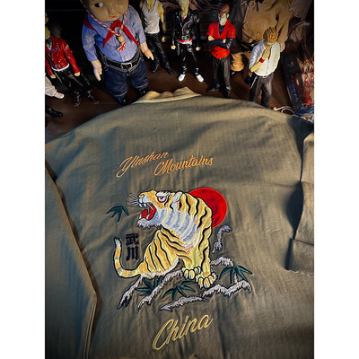 SAILOR JOHNNY武川之虎纯棉人字纹灯芯绒道袍中式宽松男女