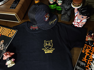 SAILOR JOHNNY 美式复古210g猫咪印花纯棉短袖T恤