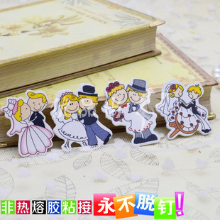 木质婚庆图钉按钉工字照片板墙大头彩色创意小软木大钉钉子 4款