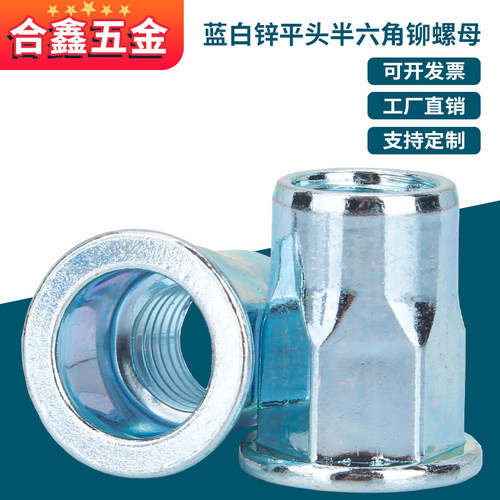 回头客过万买贵必赔镀白锌铆螺母