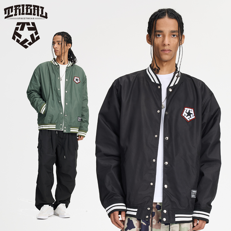 TRIBAL美式嘻哈街舞T星棒球服