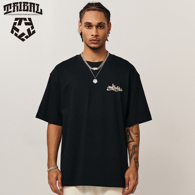 RIBAL暗黑骷髅嘻哈短袖T恤