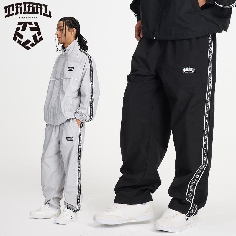 美式嘻哈街头涂鸦风休闲裤