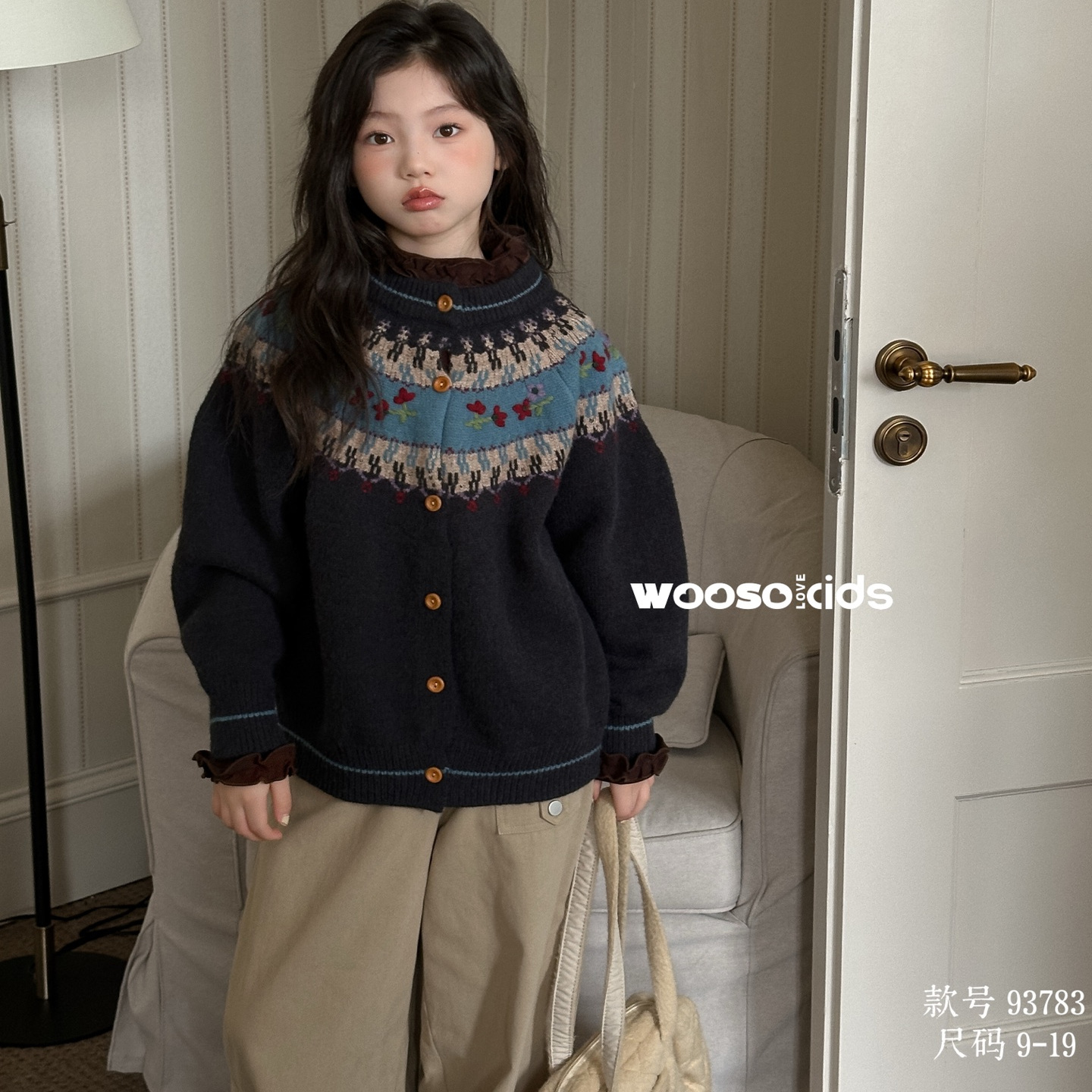 波拉bora韩国童装儿童毛衣开衫