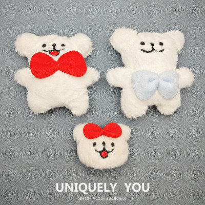 24新款Crocs洞洞鞋毛绒配饰鞋花扣卡骆驰配件DIY鞋上装饰线条小狗