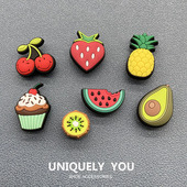 饰扣 2023新款 趣味卡通美食水果 配饰卡骆驰鞋 上装 Crocs鞋 花洞洞鞋