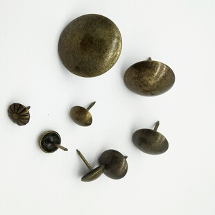纯铜钉铆钉装饰钉子青古圆钉泡钉仿古钉图钉沙发铆钉铜帽铁脚铜钉