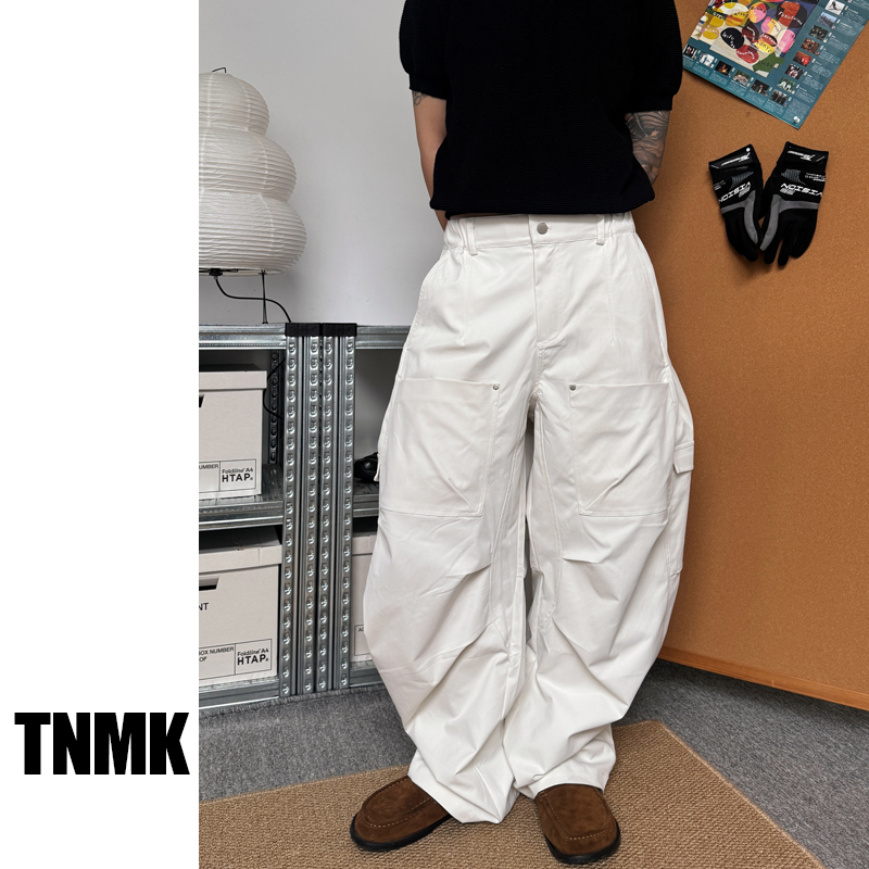 TNMK弯刀伞兵工装裤白色百搭休闲