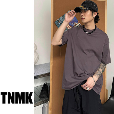 TNMK冰凉质感透气短袖小领口t恤
