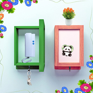 饰门铃电话机遮丑盒 门对讲电话机装 门禁电话室内机遮挡装 饰盒单元