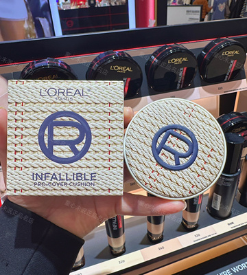 编织限定欧莱雅黑胖子气垫恒放溢彩哑光遮瑕持久不脱妆粉底BB霜