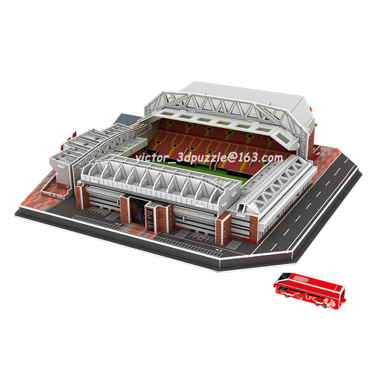 3D 입체 퍼즐 축구장 모델 레알 마드리드 월드컵 DIY 퍼즐 빌딩 경기장 교육 장난감 선물
