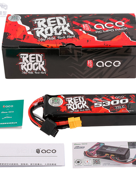 ACE格氏RedRock 3S 11.1V 5300mah 70C 3S1P车用锂电池带电显