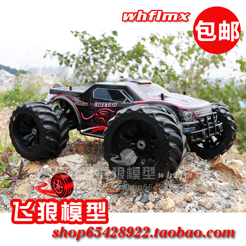 JLB金猎豹1/10无刷大脚车 竞速四驱遥控越野车 遥控短卡 暴力空翻