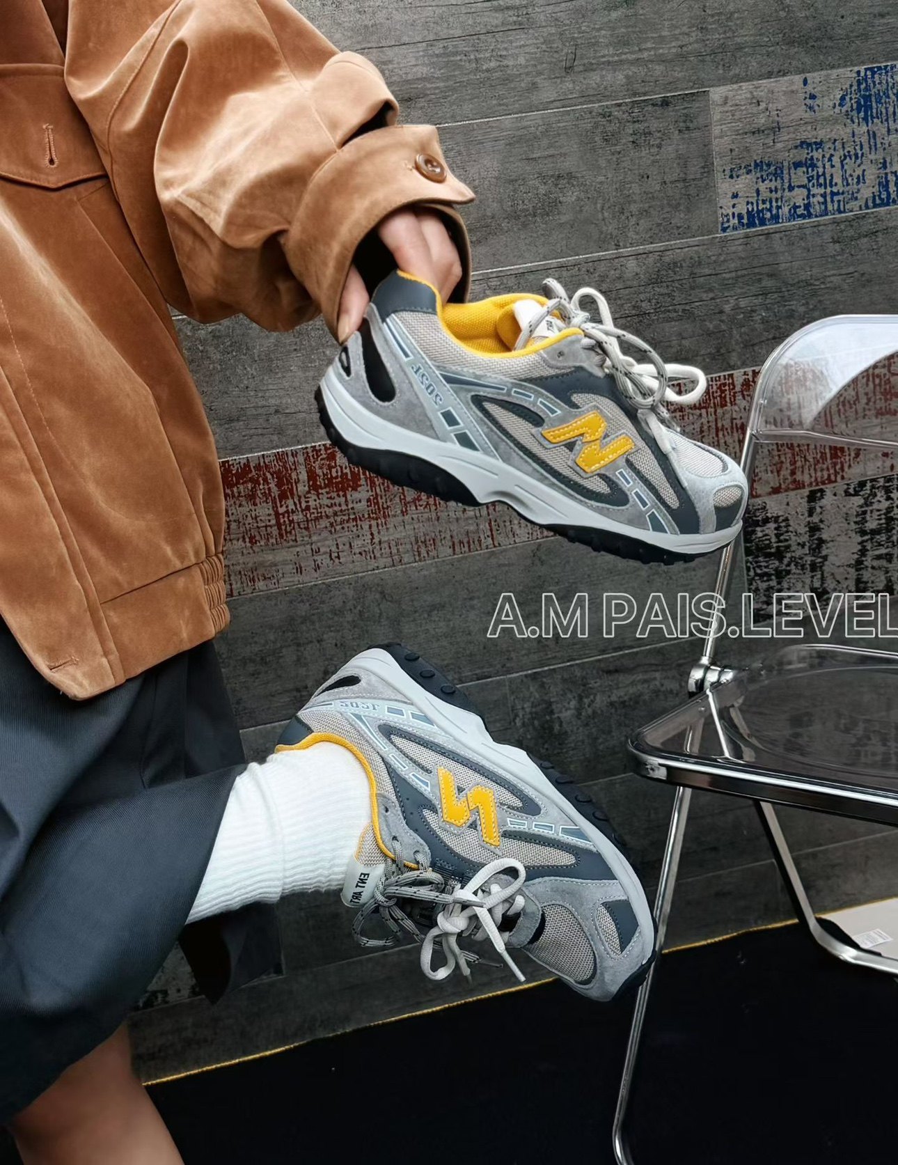 N字母复古厚底老爹鞋女2026新款春夏增高软底灰色休闲鞋子运动鞋,女鞋,时尚休闲鞋,淘宝优惠券,粉丝福利购,淘宝优惠卷