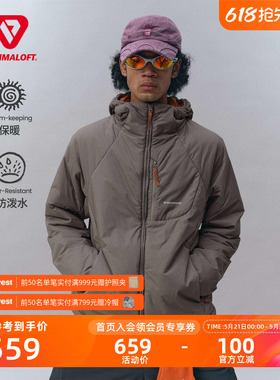 瞬时山野Monterest户外C6防泼水多口袋金标P棉连帽棉服棉衣外套男