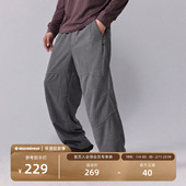 瞬时山野Monterest户外3A抗菌摇粒绒宽松直筒抽绳廓形运动休闲裤