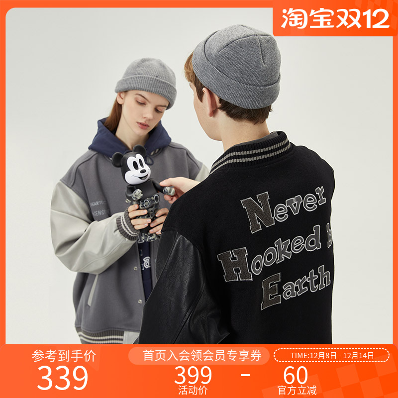 NOTHOMME70羊毛呢刺绣棒球服