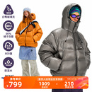 逐光户外800蓬90白鸭绒防泼水绗线连帽保暖羽绒服男 NOTHOMME