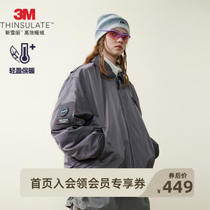 NOTHOMME山系秋冬复古飞行员夹克3M新雪丽MA-1夹克棉衣棉服外套