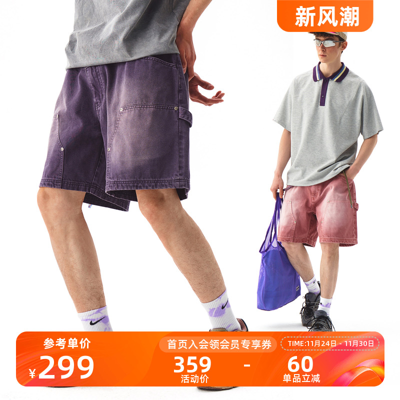 NOTHOMME复古cleanfit牛仔短裤男