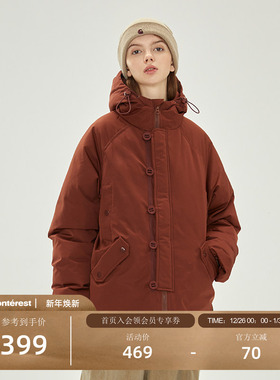 NOTHOMME内里500g羽绒棉潮牌秋冬加厚外套工装连帽棉衣棉服男