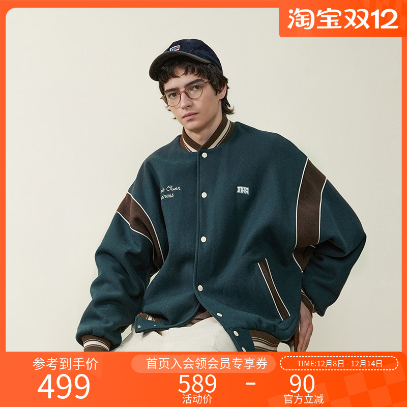 NOTHOMME70%羊毛棒球服外套