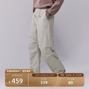 休闲裤 瞬时山野Monterest户外防泼水防风保暖金标p棉抽绳工装 棉裤