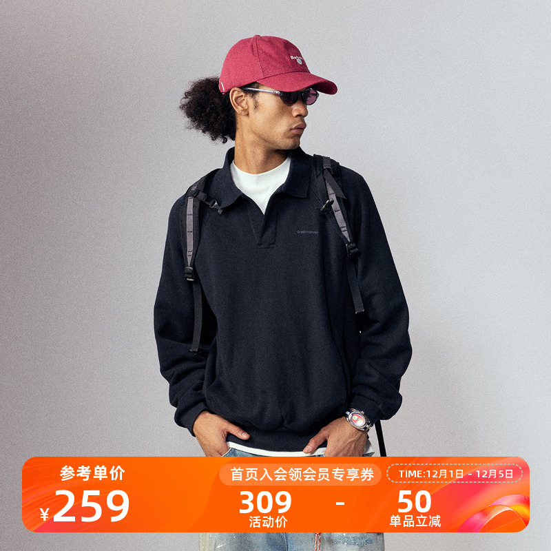 Monterest复古POLO领针织卫衣