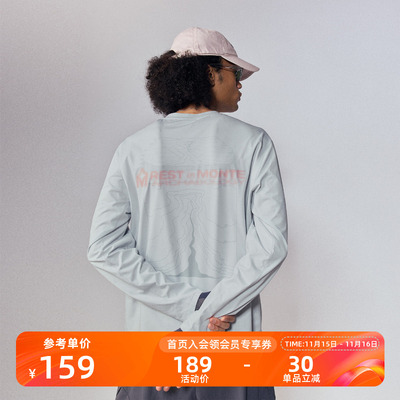 Monterest户外山脉印花长袖T恤