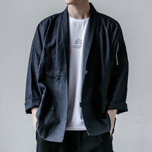 和服开衫 男薄款 道袍外套复古 NOTHOMME日系潮牌春夏季 棉麻宽松工装